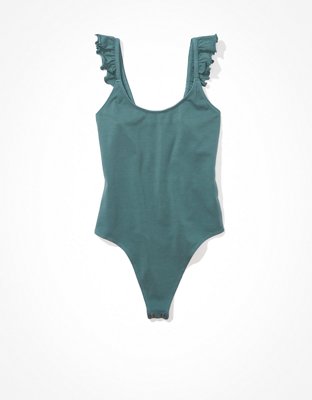AE Ruffle Strap Bodysuit