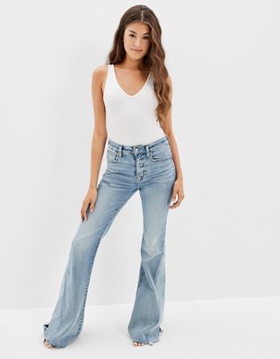 AE Ribbed V-Neck Bodysuit