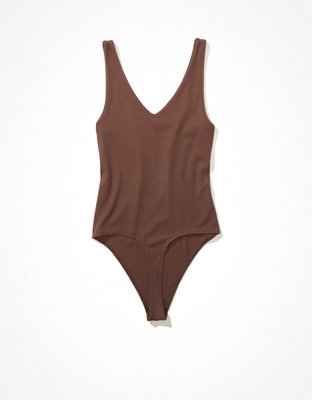 AE Ribbed V-Neck Bodysuit