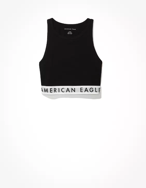 AE Cropped High Neck Tank Top
