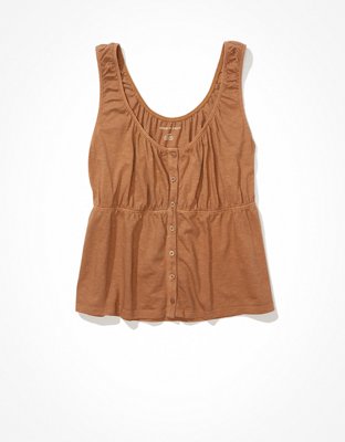 Женские топы American Eagle AE Button-Up Tank Top — фото 3