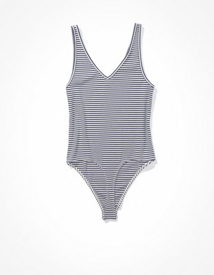 AE Ribbed V-Neck Bodysuit