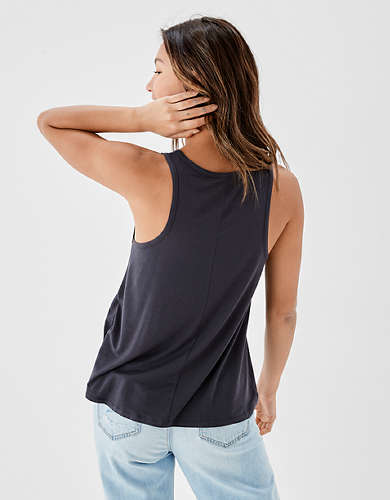 AE Soft & Sexy Henley Tank Top