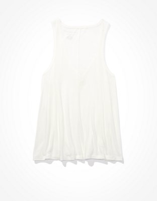 AE Soft & Sexy Henley Tank Top | American Eagle