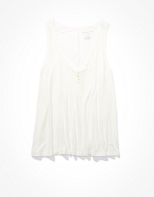 AE Soft & Sexy Henley Tank Top