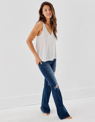 AE Soft & Sexy Henley Tank Top