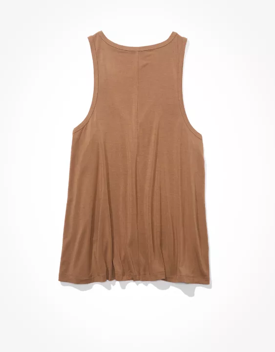 AE Soft & Sexy Henley Tank Top