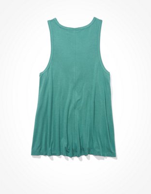 AE Soft & Sexy Henley Tank Top | American Eagle