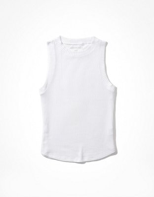 AE Top sin mangas afelpado con cuello alto