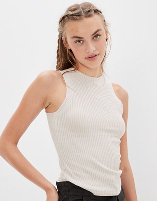 AE Plush High Neck Tank Top