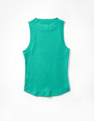 AE Top sin mangas afelpado con cuello alto