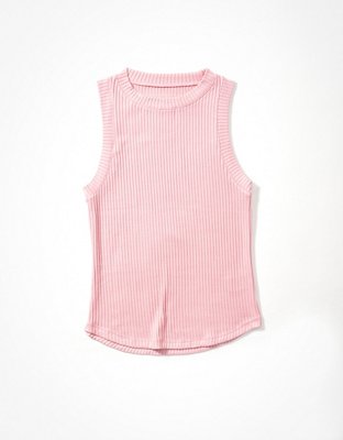 AE Top sin mangas afelpado con cuello alto