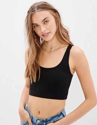 AE Super Cropped Scoop Neck Cami - Tank Tops