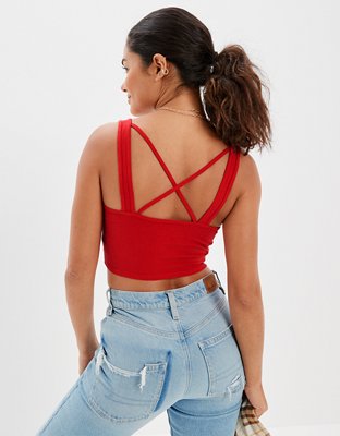 AE Super Cropped Scoop Neck Cami