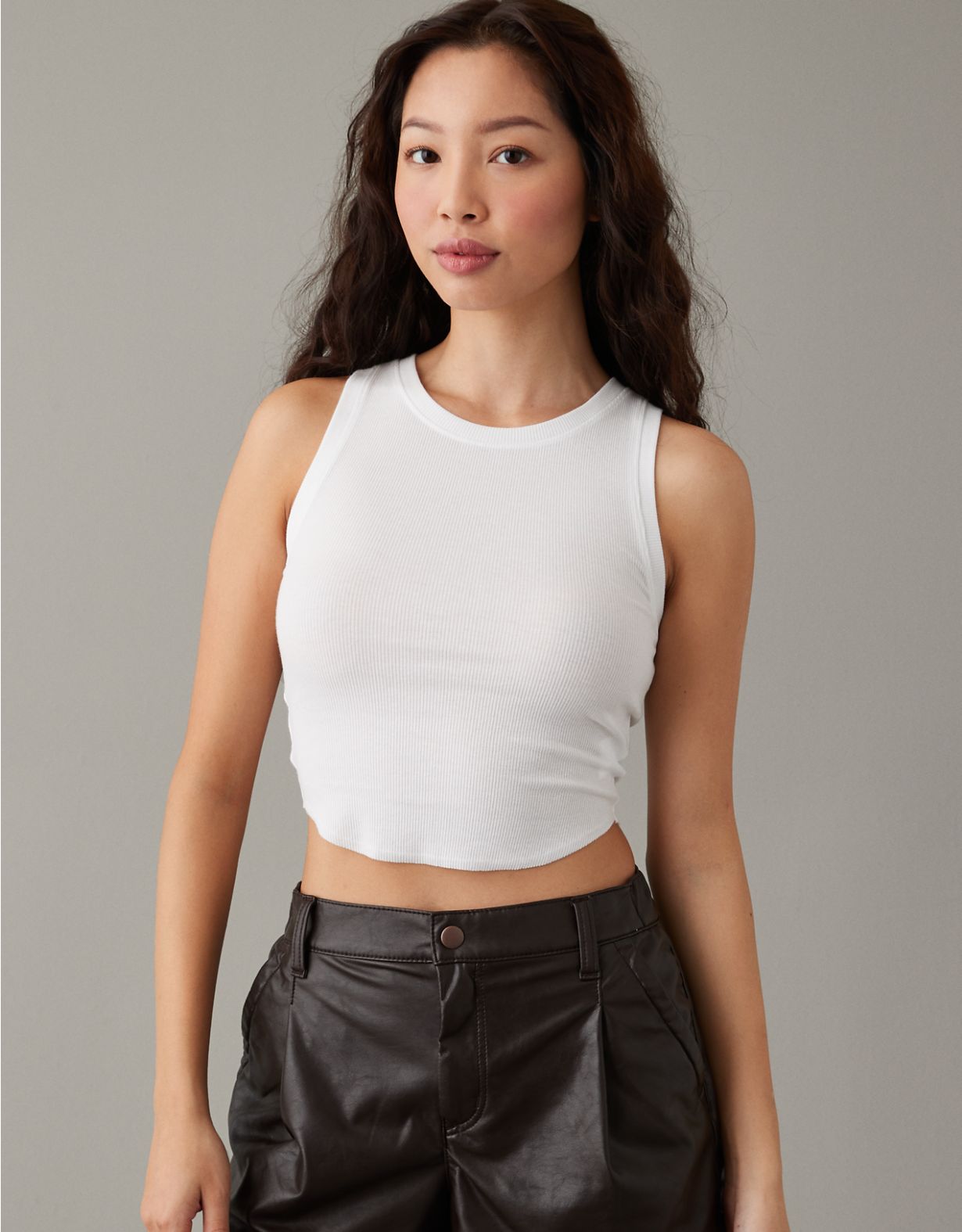AE Cropped High Neck Daily Fave Tank Top