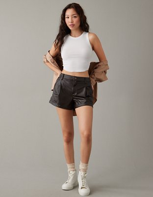 The Acqua Cropped High Neck Top Silver