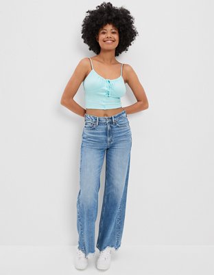 Корсет AE Tie-Front, укороченный, с топом на бретелях — American Eagle — фото 6
