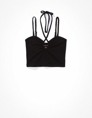 AE Keyhole Wrap Halter Top