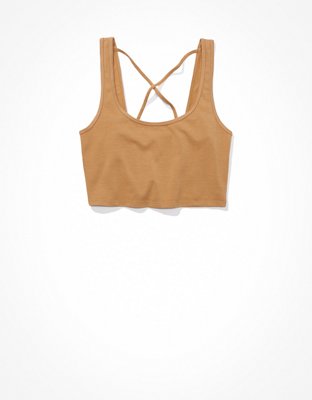 AE Cami supercorta con cuello bajo