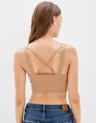 AE Cami supercorta con cuello bajo