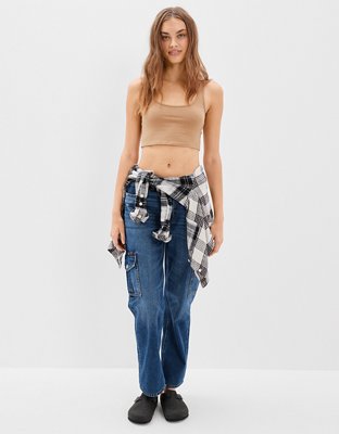 AE Cami supercorta con cuello bajo