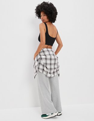 Женские топы American Eagle AE Super Cropped Pointelle Tank Top — фото 2
