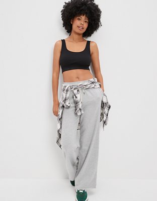 Женские топы American Eagle AE Super Cropped Pointelle Tank Top — фото 4
