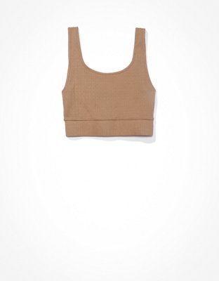 AE Super Cropped Pointelle Tank Top