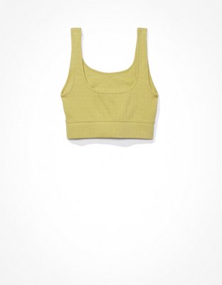 AE Super Cropped Pointelle Tank Top