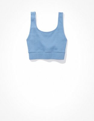 AE Super Cropped Pointelle Tank Top