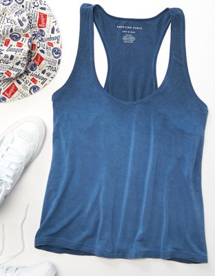 Женские топы American Eagle AE Soft & Sexy Flowy Tank Top — фото 5