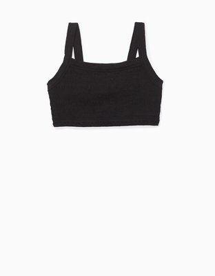 Женские топы American Eagle AE Super Cropped Smocked Cami — фото 3