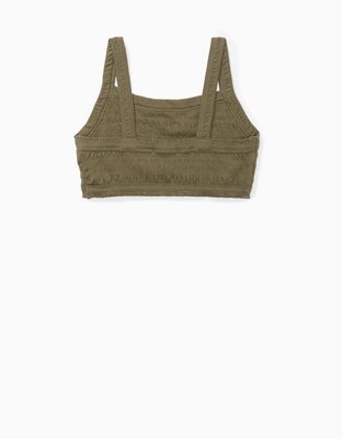 AE Super Cropped Smocked Cami