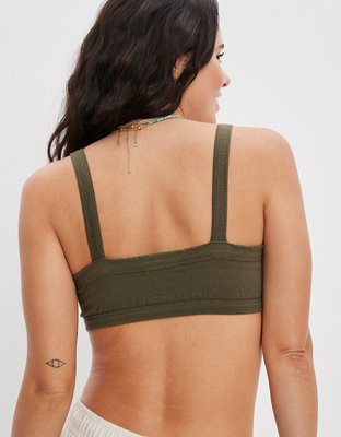 AE Super Cropped Smocked Cami