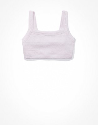 AE Super Cropped Smocked Cami