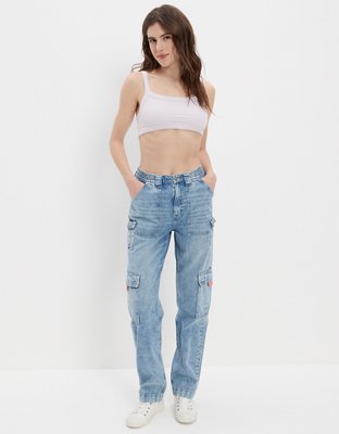 AE Super Cropped Smocked Cami