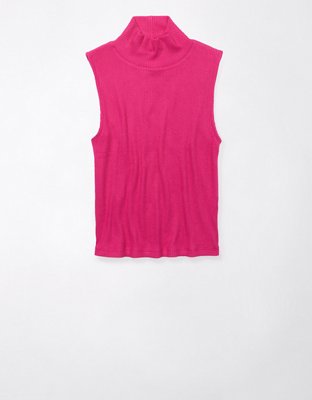 AE Cropped Mock Neck Tank