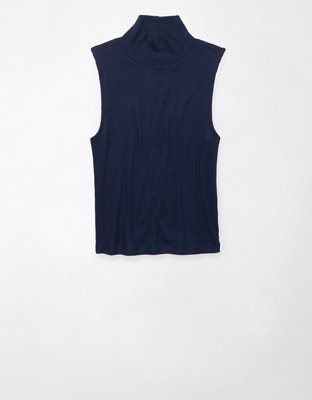 AE Cropped Mock Neck Tank