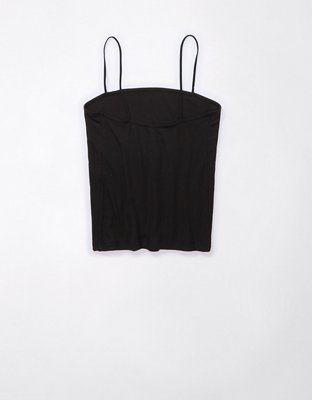 Женские топы American Eagle AE Cropped Bungee Cami — фото 4