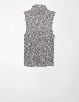 AE Cropped Mock Neck Tank