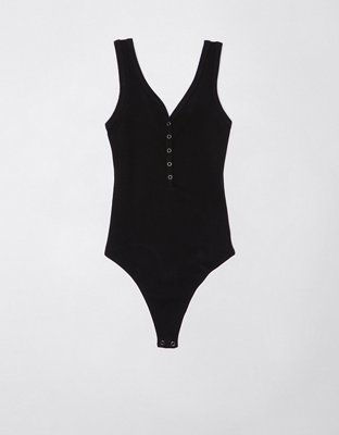 AE Sleeveless Henley Tank Bodysuit