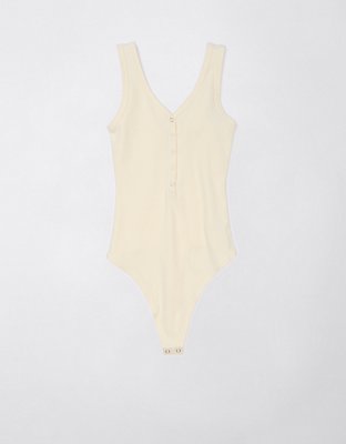 AE Sleeveless Henley Tank Bodysuit