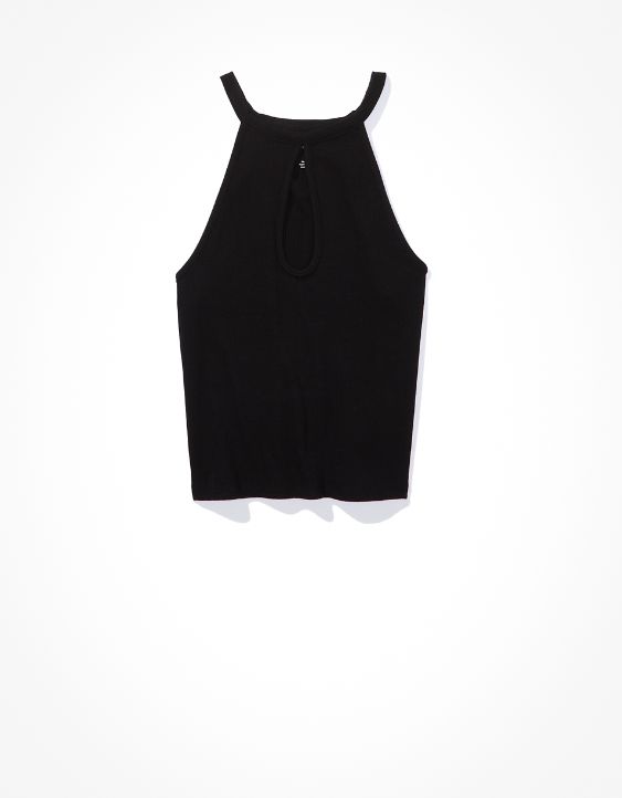 AE High Neck Cut-Out Halter Top