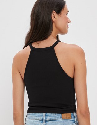AE High Neck Cut-Out Halter Top