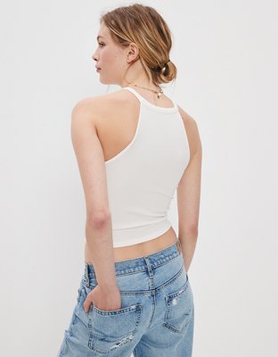 AE High Neck Cut-Out Halter Top
