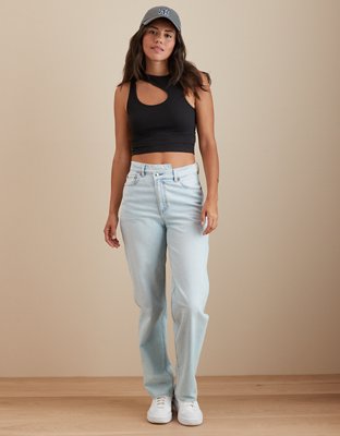 AE High Neck Cut-Out Halter Top