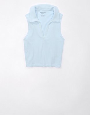 AE Cropped Polo Tank Top