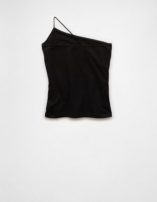 Женские топы American Eagle AE One Shoulder Bungee Tank Top — фото 4