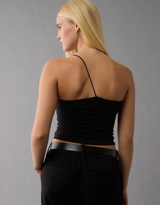 Женские топы American Eagle AE One Shoulder Bungee Tank Top — фото 6