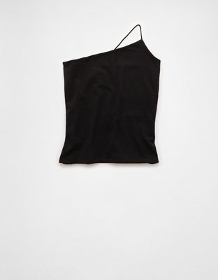 Женские топы American Eagle AE One Shoulder Bungee Tank Top — фото 3